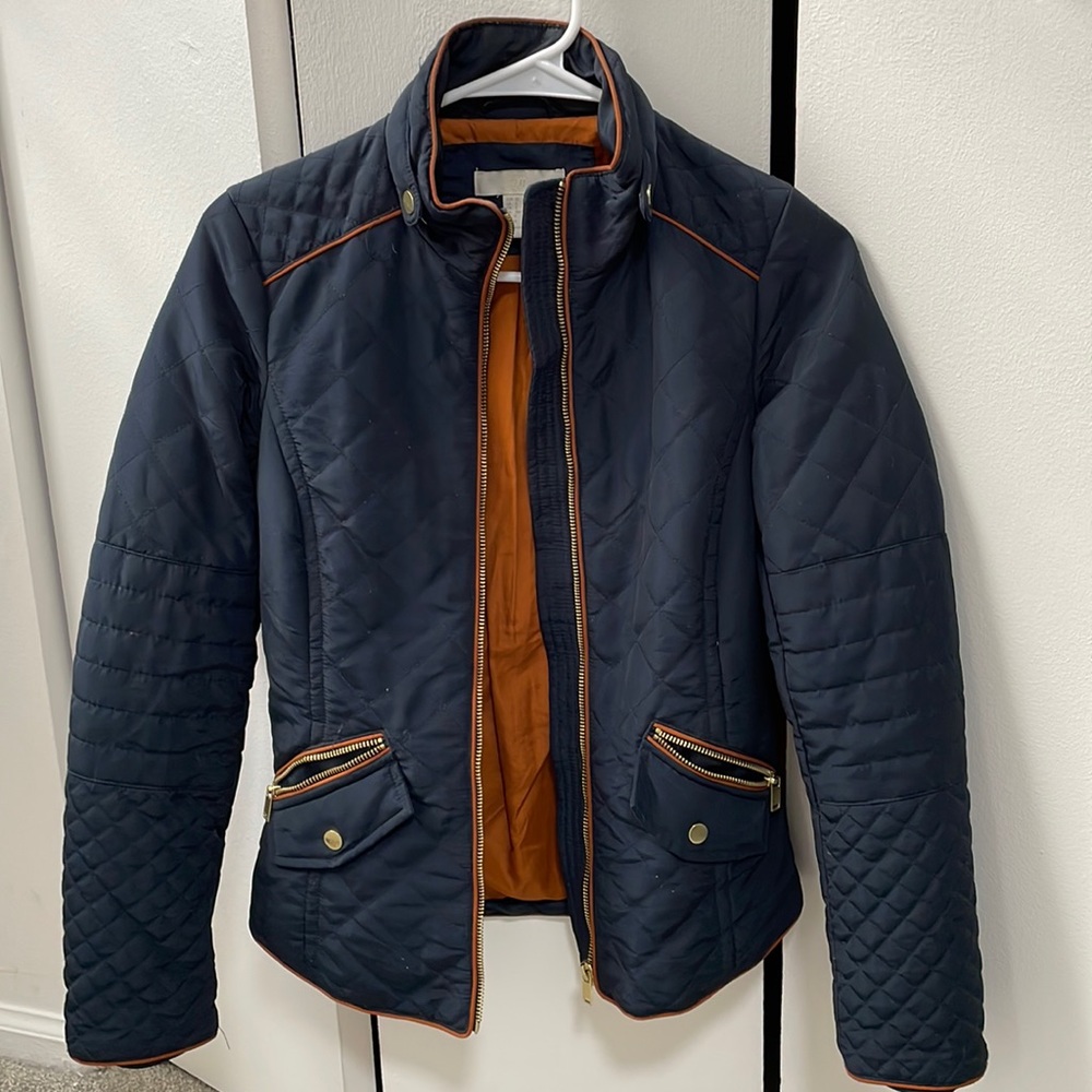 H&M Quilted Jacket Navy